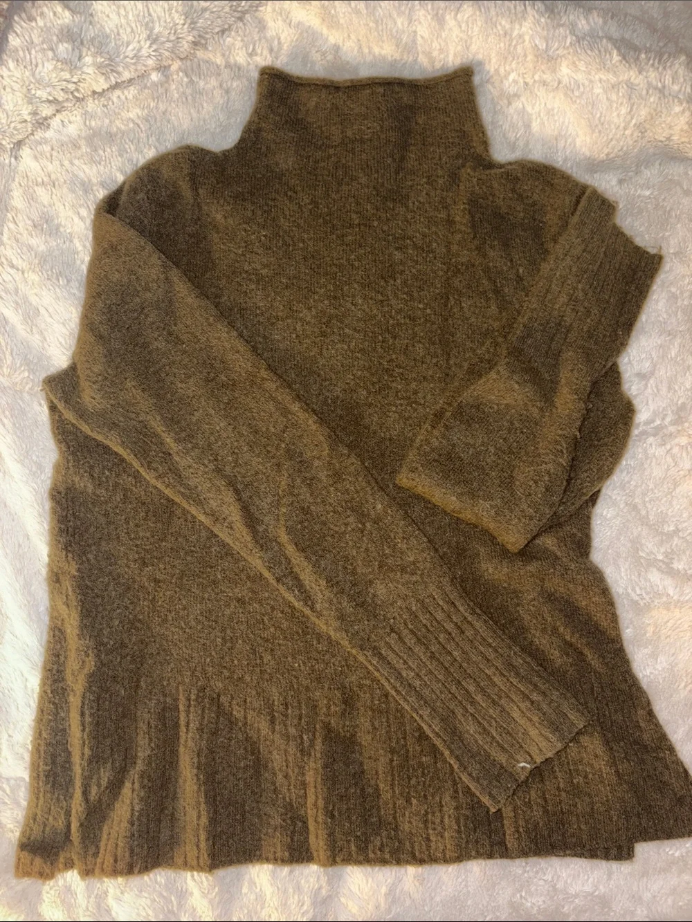 Madewell Olive-Brown Turtleneck Sweater